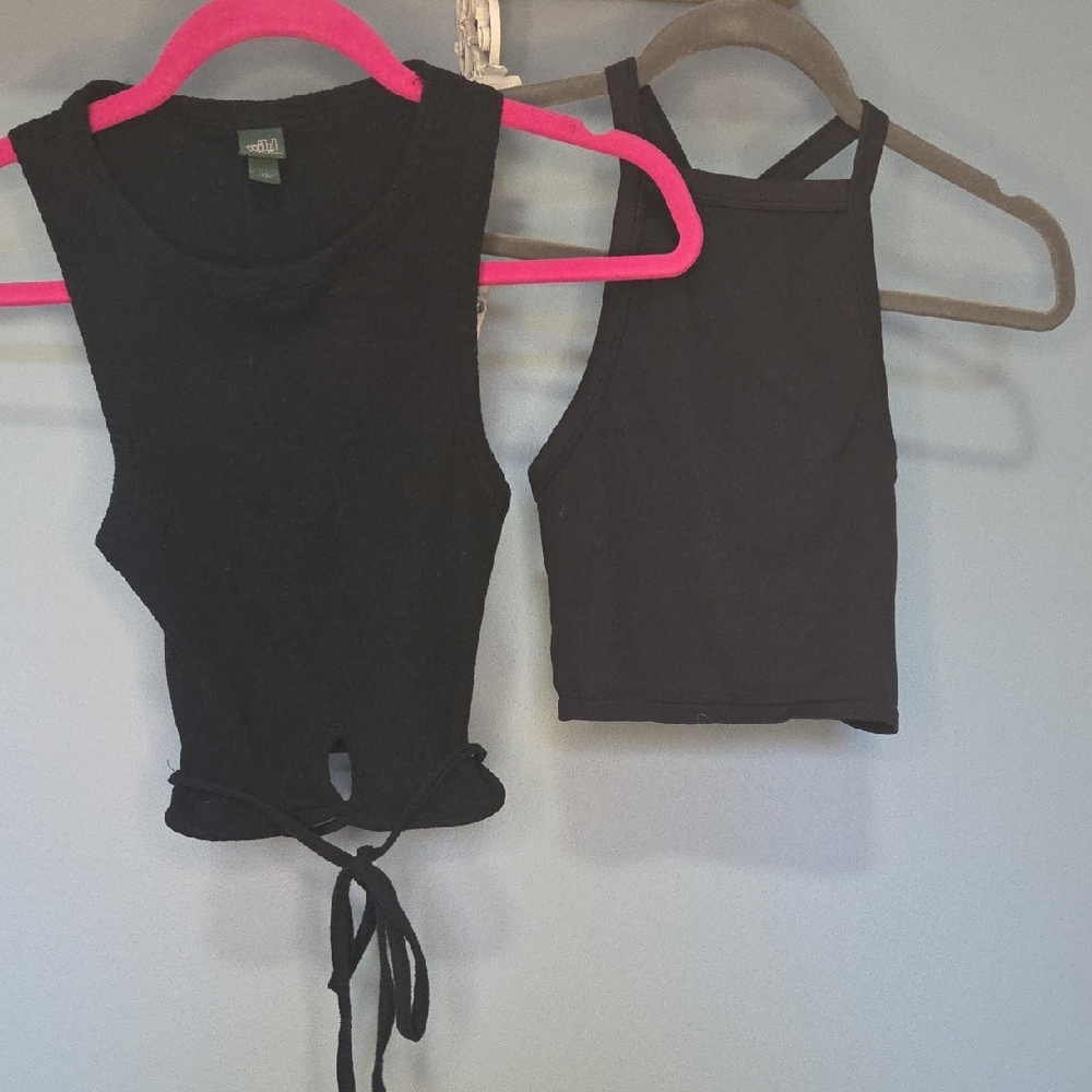 2 Black Wild Fable Tank Tops XS